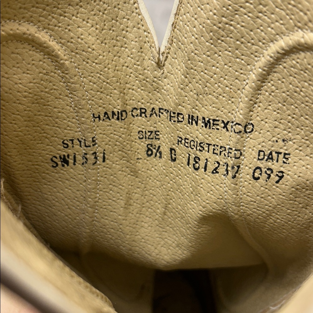 NWOT Durango ostrich cowboy boots handcrafted in Mexico - Picture 15 of 16